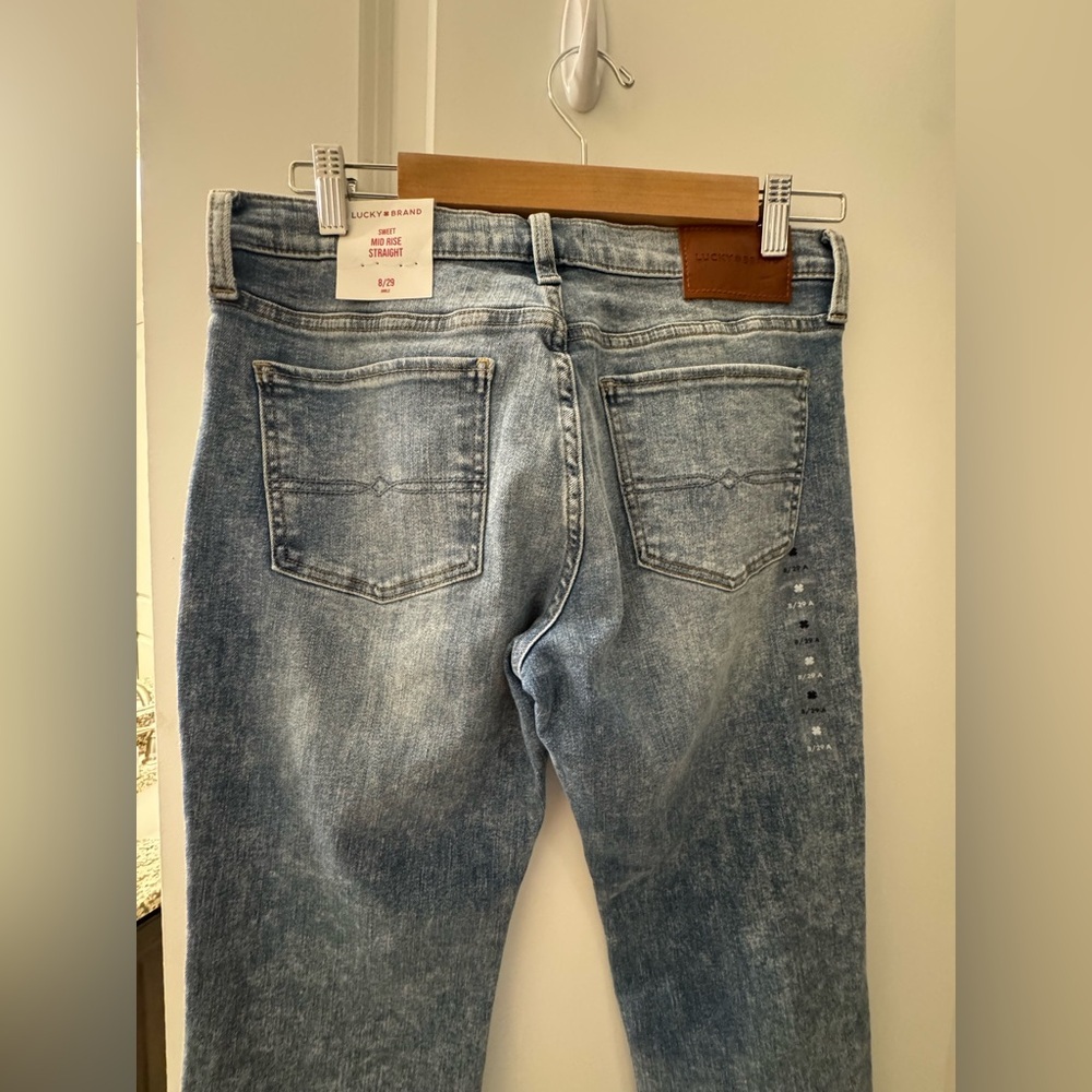 Lucky Brand Blue Straight Leg Jeans - Picture 4 of 5